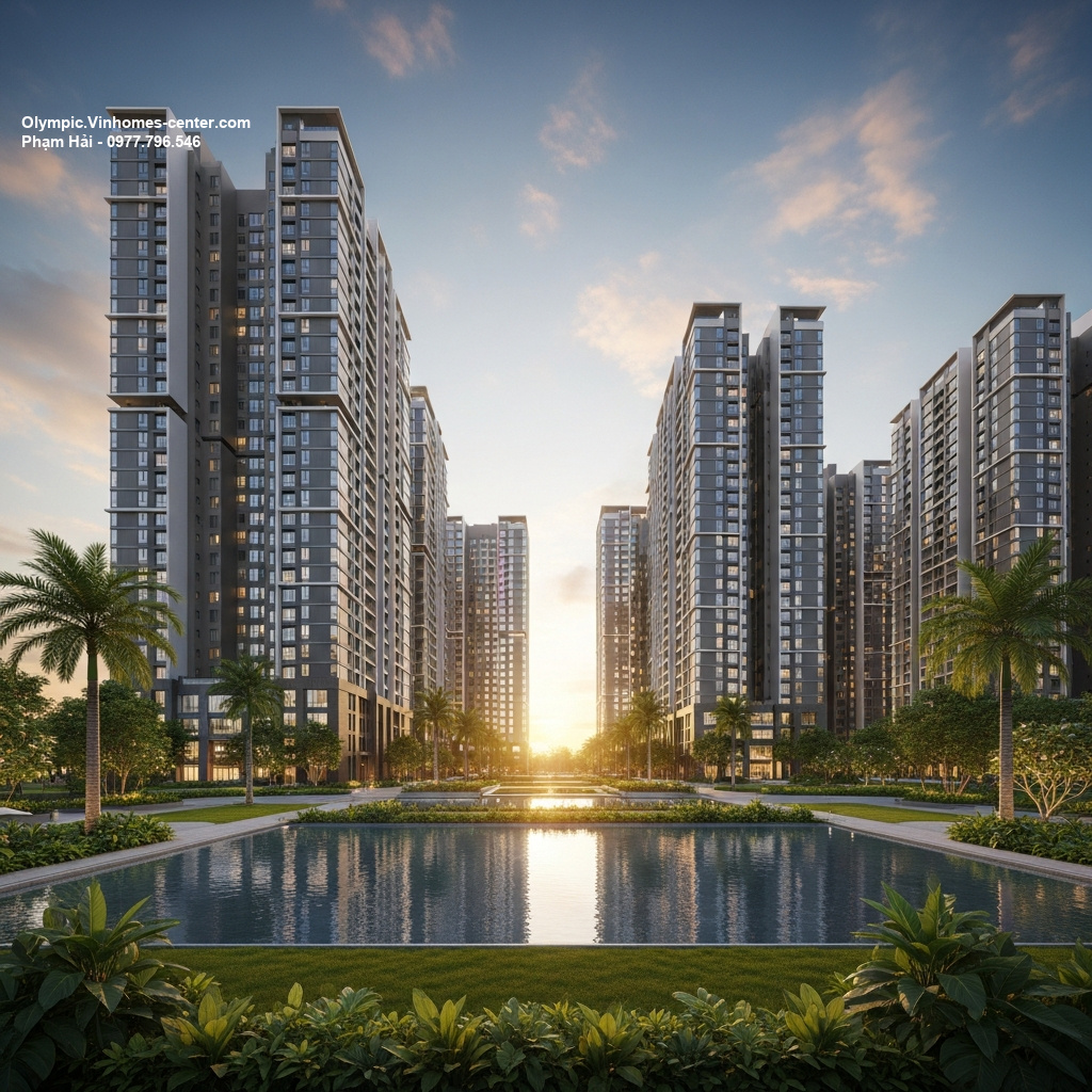 Tiến độ phân khu Vinhomes Olympic - hình ảnh minh họa dự án