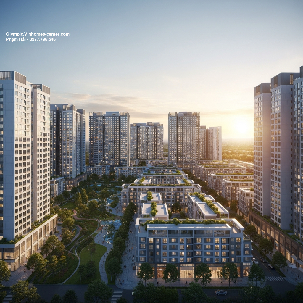 Địa thế vàng Vinhomes Olympic - hình ảnh minh họa dự án